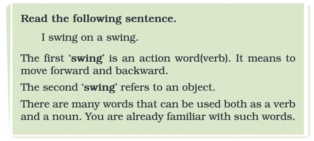 NCERT Solutions for Class 4 English Chapter 10 - The Swing