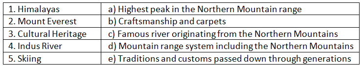 Q4: Match the Following.