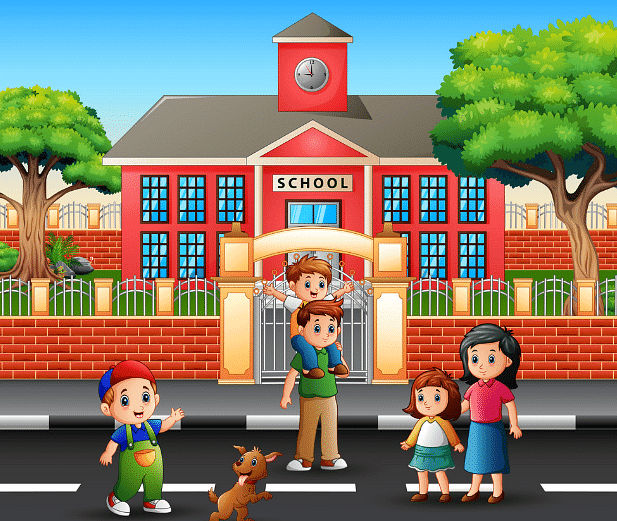 Between Home and School - 1 Class 2 Worksheet English
