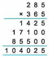 Class 4 Maths - Multiplication - Question Answers
