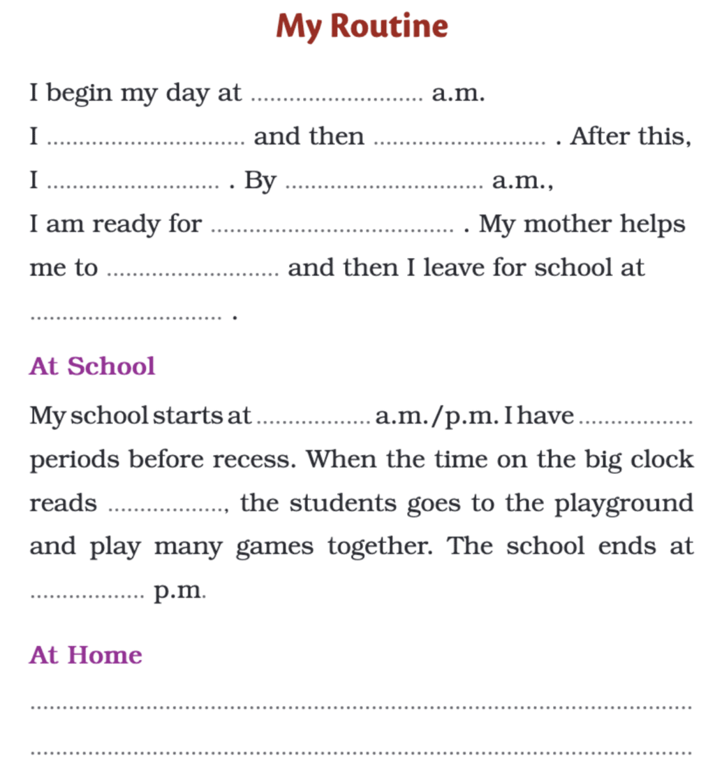 NCERT Solutions for Class 4 English Chapter 4 - One Thing at a Time