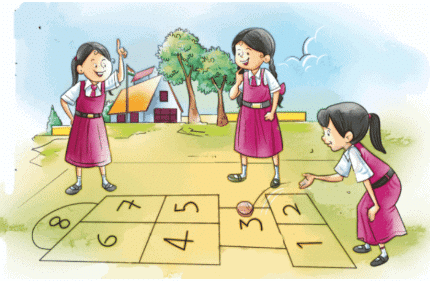 Worksheet: रीना का दिन | Worksheets with solutions for Class 1