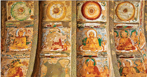 Cave paintings at Ajanta