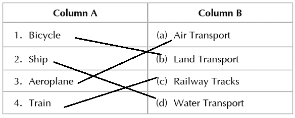 Worksheet and Solutions: Different Types of Transport Class 2 Worksheet English Mridang
