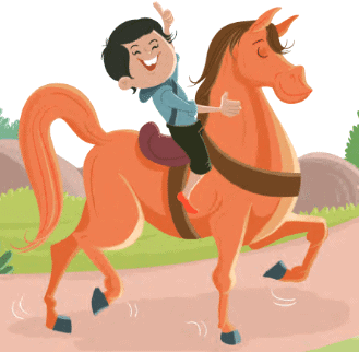 Worksheet Solutions: वाह, मेरे घोड़े! | Worksheets with solutions for Class 1