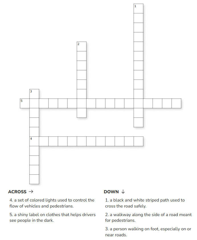 Class 4 English Worksheet Solutions Chapter 3 Be Smart, Be Safe