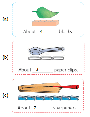 Measurement - 1 Class 1 Worksheet Maths Chapter 7