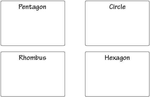 Shapes - 2 Class 1 Worksheet Maths Chapter 1