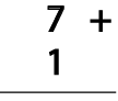 Addition (Single Digit) Class 1 Worksheet Maths
