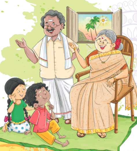 Worksheet: दादा-दादी | Worksheets with solutions for Class 1