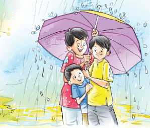 Summary: सबसे बड़ा छाता | Hindi for Class 2 (सारंगी)