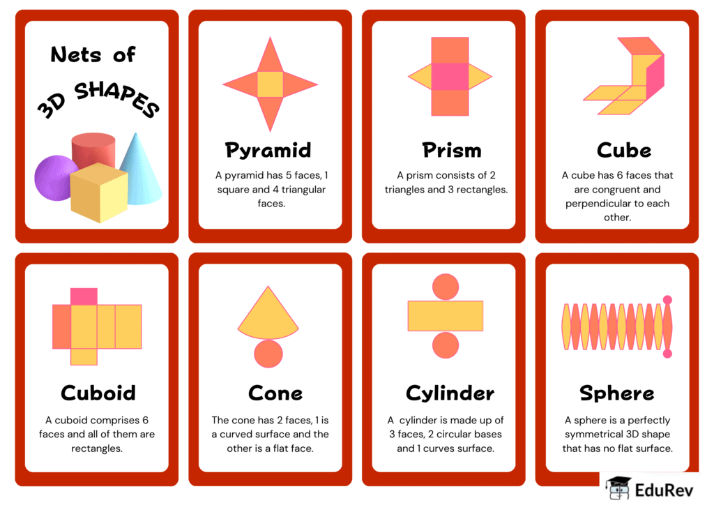 Infographics: Nets of 3D shapes | Mathematics for Class 4: NCERT