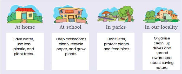 NCERT Solutions for Class 4 EVS Chapter 4 - Growing up with Nature