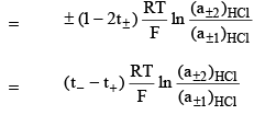 Concentration Cells with and without Transport | Physical Chemistry