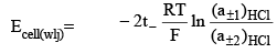 Concentration Cells with and without Transport | Physical Chemistry