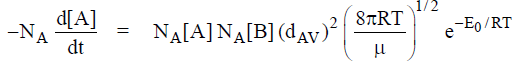 The Collision Theory of Bimolecular Gaseous Reaction | Physical Chemistry