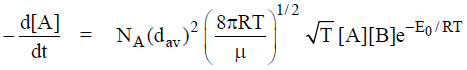 The Collision Theory of Bimolecular Gaseous Reaction | Physical Chemistry