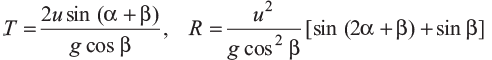 Projectile Motion along an Inclined Plane - JEE