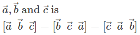 Scalar Triple Product - JEE