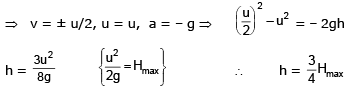 Motion under Gravity - JEE