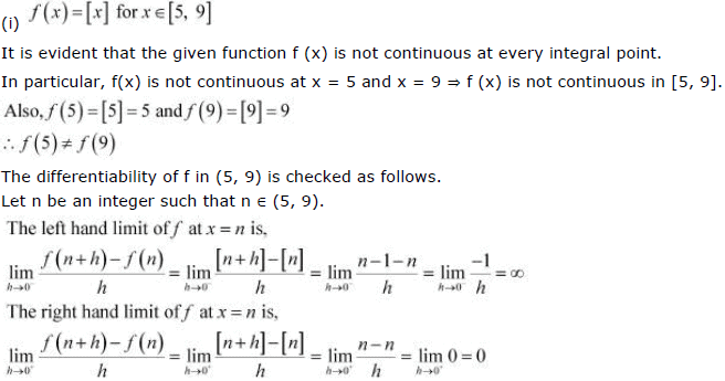 Continuity & Differentiability, NCERT Solutions, Class 12, Maths , Part -8 - JEE