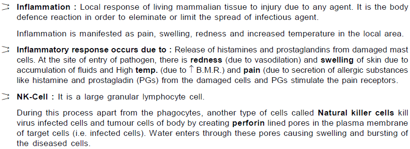 Chapter Notes - Immunity and Disease, Class 12, Biology (AIPMT)