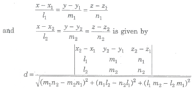 Angle Between Two Intersecting Lines and Shortest Distance | Mathematics (Maths) Class 12 - JEE