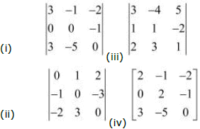 NCERT Solutions Class 12 Maths Chapter 4 - Determinants