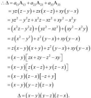 NCERT Solutions Class 12 Maths Chapter 4 - Determinants