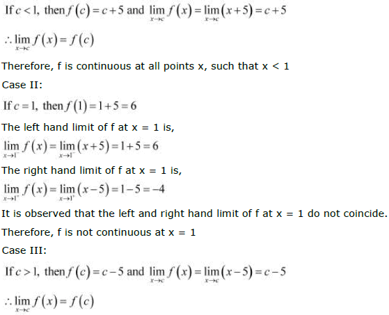 NCERT Solutions Class 12 Maths Chapter 5 - Continuity & Differentiability
