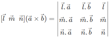 Scalar Triple Product - JEE