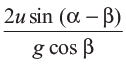 Projectile Motion along an Inclined Plane - JEE