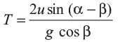 Projectile Motion along an Inclined Plane - JEE