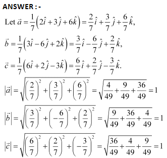 NCERT Solutions Class 12 Maths Chapter 10 - Vector Algebra