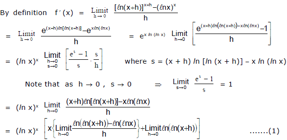 Differentiation, Chapter Notes, Class 12, Maths (IIT) - JEE