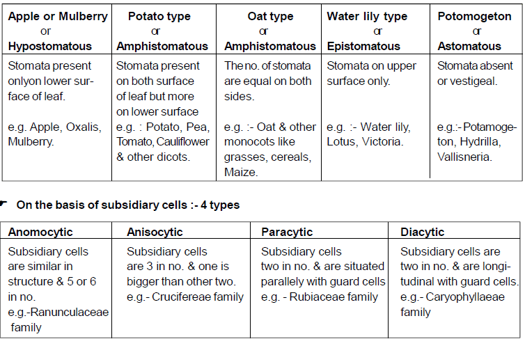 Transpiration, Chapter Notes, Class 11, Biology