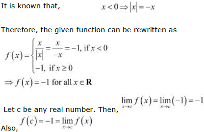NCERT Solutions Class 12 Maths Chapter 5 - Continuity & Differentiability