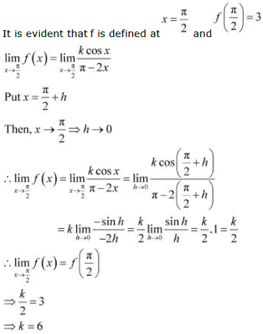 NCERT Solutions Class 12 Maths Chapter 5 - Continuity & Differentiability