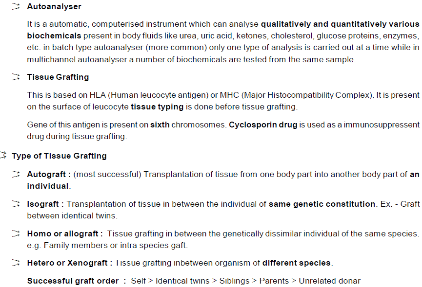 Chapter Notes - Immunity and Disease, Class 12, Biology (AIPMT)