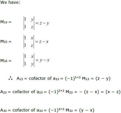 NCERT Solutions Class 12 Maths Chapter 4 - Determinants
