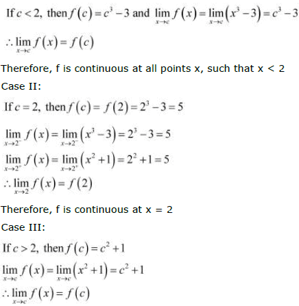 NCERT Solutions Class 12 Maths Chapter 5 - Continuity & Differentiability