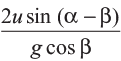 Projectile Motion along an Inclined Plane - JEE