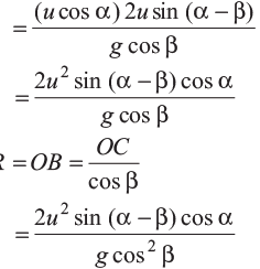 Projectile Motion along an Inclined Plane - JEE
