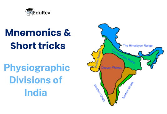 Mnemonics : Introduction to Physiographic Divisions | Geography for UPSC CSE