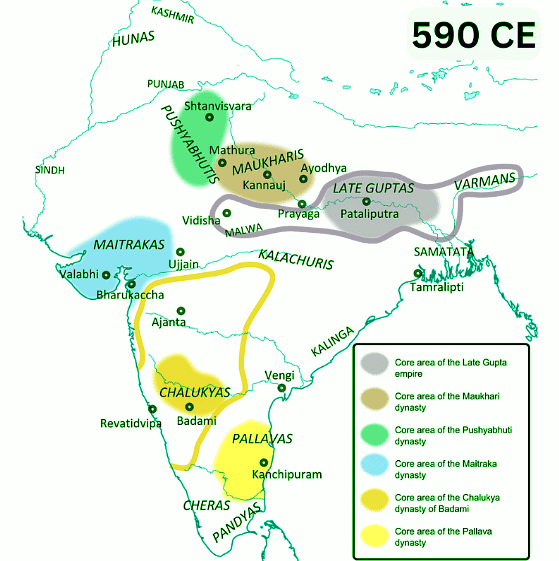 Pushyabhuti Dynasty (Vardhana dynasty) | SSC CGL Tier 2 - Study Material, Online Tests, Previous Year