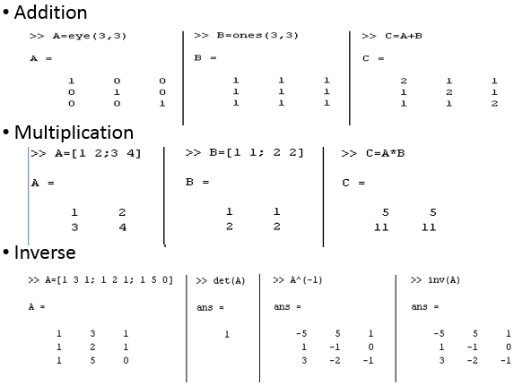 Chapter - Matlab Vectors and Matrices and Basic Instructions, PPT, ADC, Semester, Engineering - Computer Science Engineering (CSE)