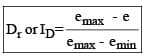 Relative Density / Density Index (for Granular Soils)