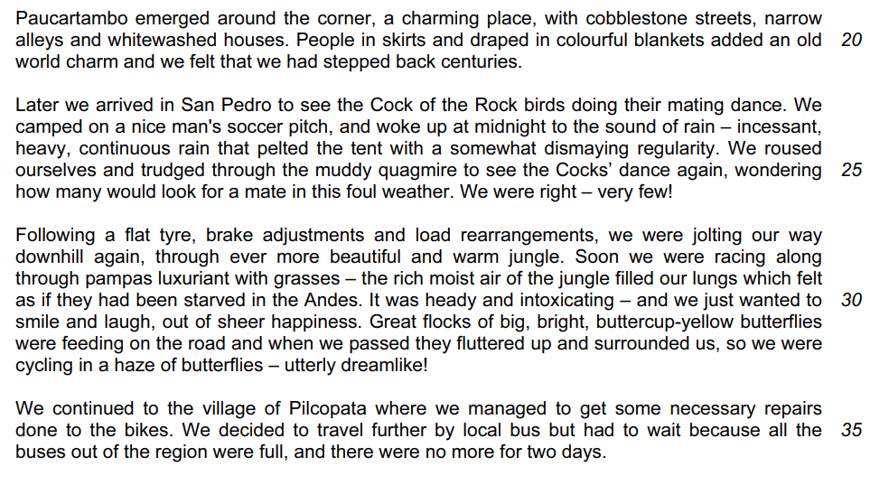 Question 3 Demo Answer: Journal | English Language for GCSE/IGCSE - Class 10