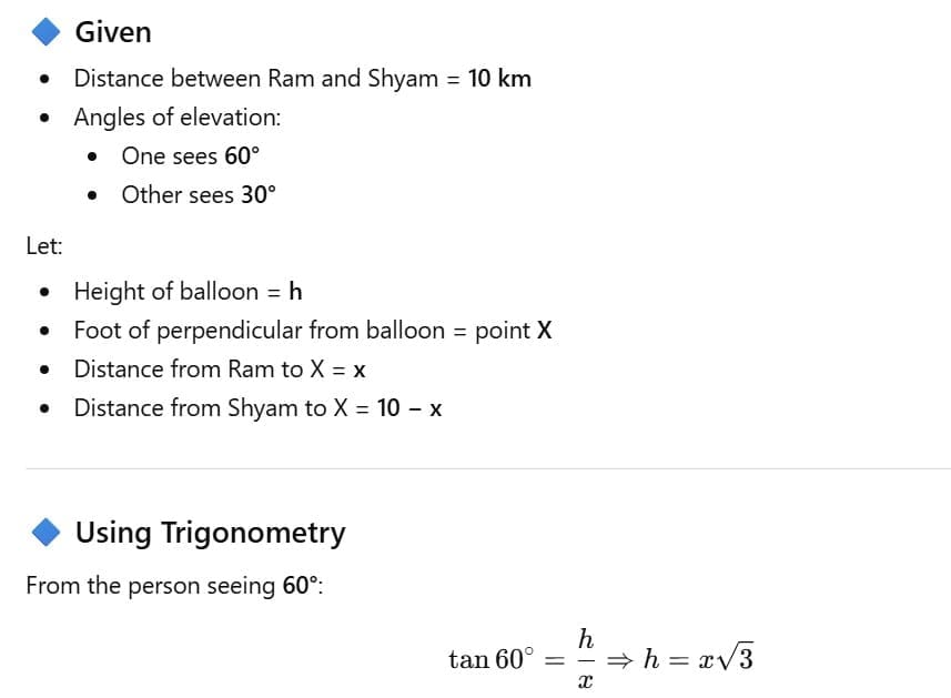 Trigonometry: Solved Examples