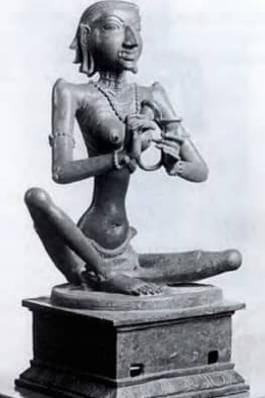 A twelfth-century bronze image of Karaikkal Ammaiyar